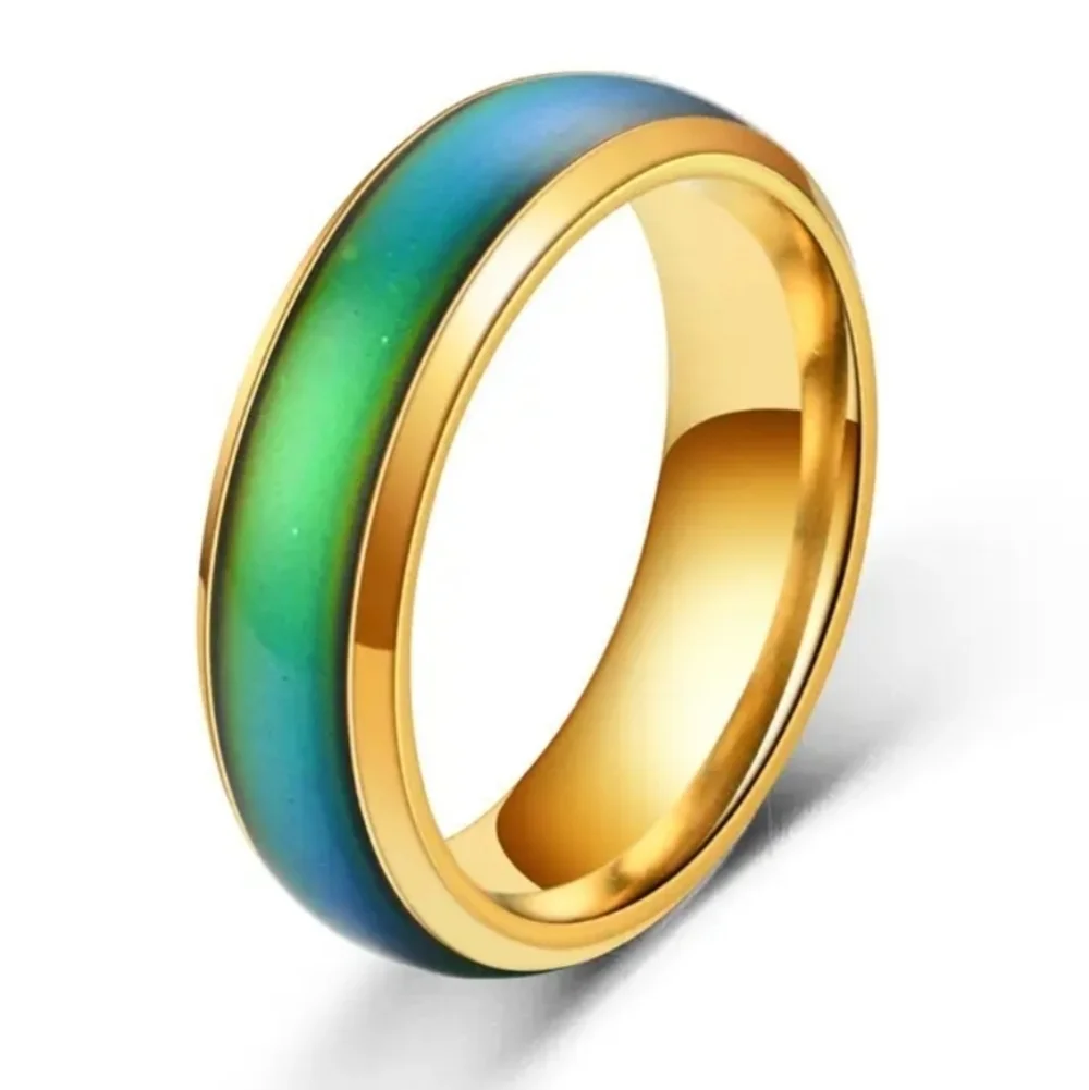 Unisex Elegant Temperature Color Changing Ring Sz 11